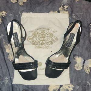 Stuart Weitzman Black Strappy Heels